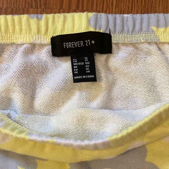 Floral Yellow Mini Skirt - Picture 2 of 3